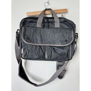 DSPTCH Charcoal Gray Laptop Messenger Bag Briefcase Shoulder Strap Tech Work